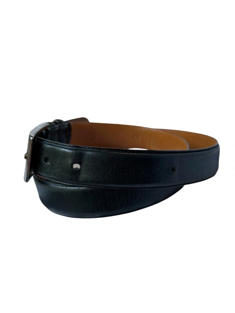 Genuine POLO Ralph Lauren Black Classic Leather Women's Dress Belt Size 38/95